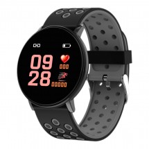 Умные смарт часы Loona FIT-02, водостойкие, мониторинг активности и здоровья, русскоязычное приложение, вибрация, чёрные(1/100)